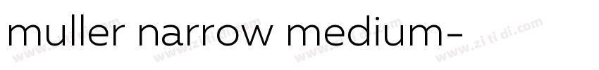 muller narrow medium字体转换